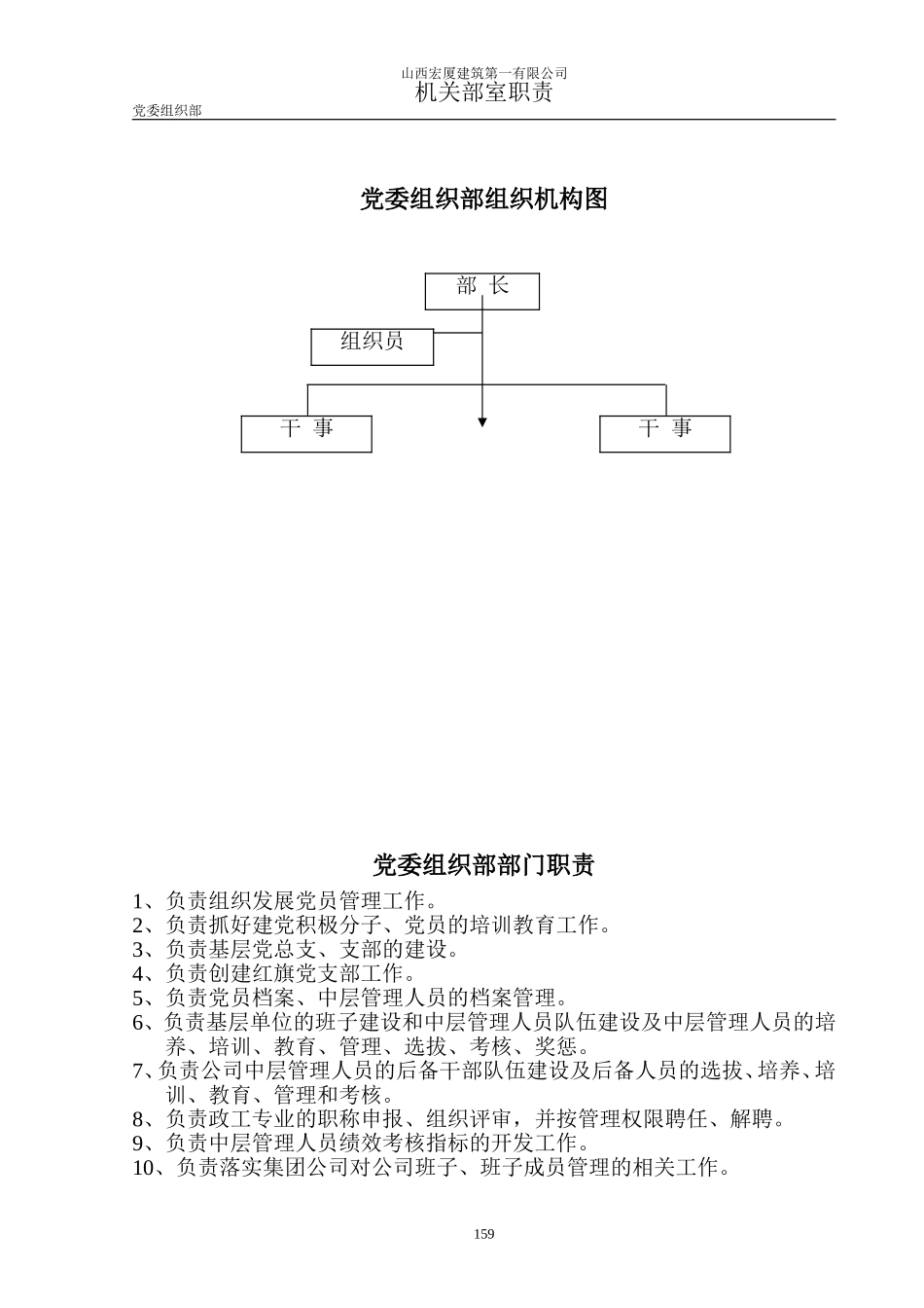 党委组织部组织机构图_第1页