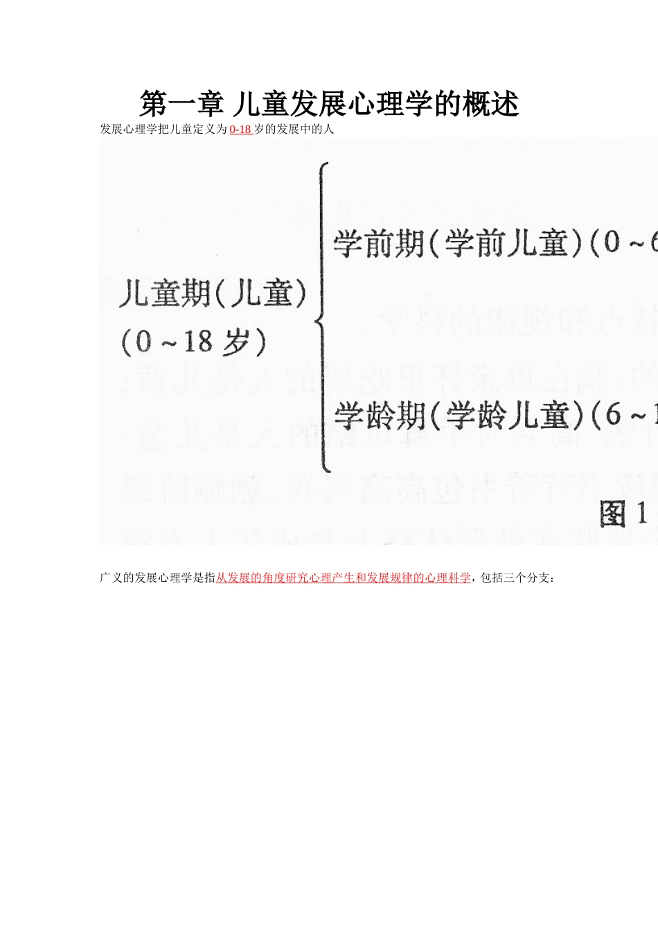 儿童发展心理学知识点总结_第1页
