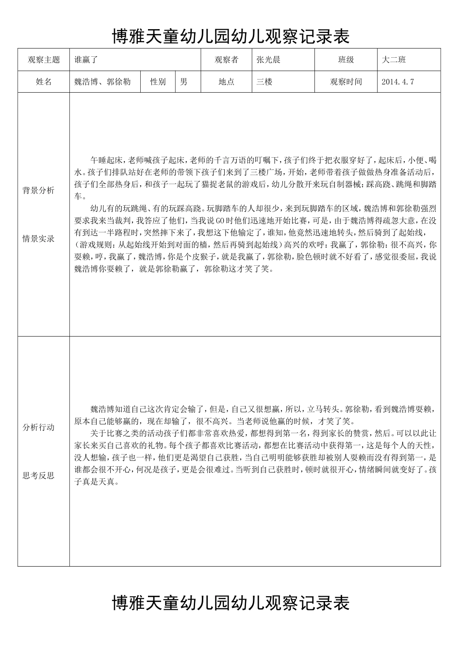 儿童观察记录-4月_第2页