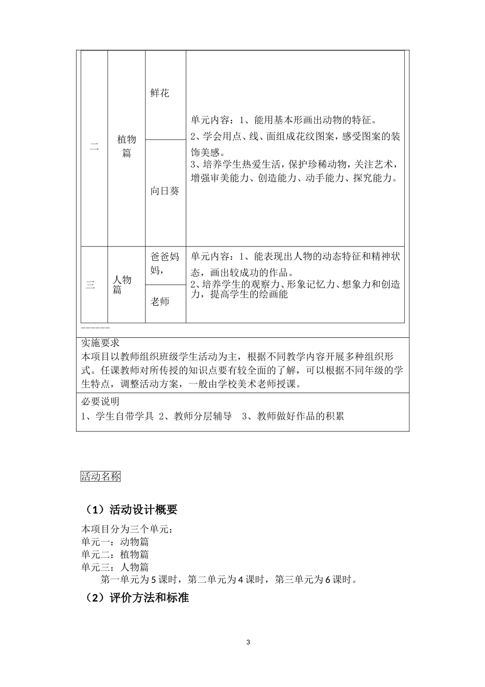 儿童画活动方案_第3页