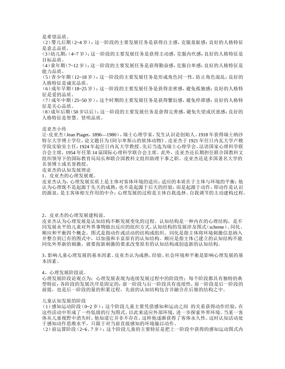 儿童教育与发展心理学_第2页