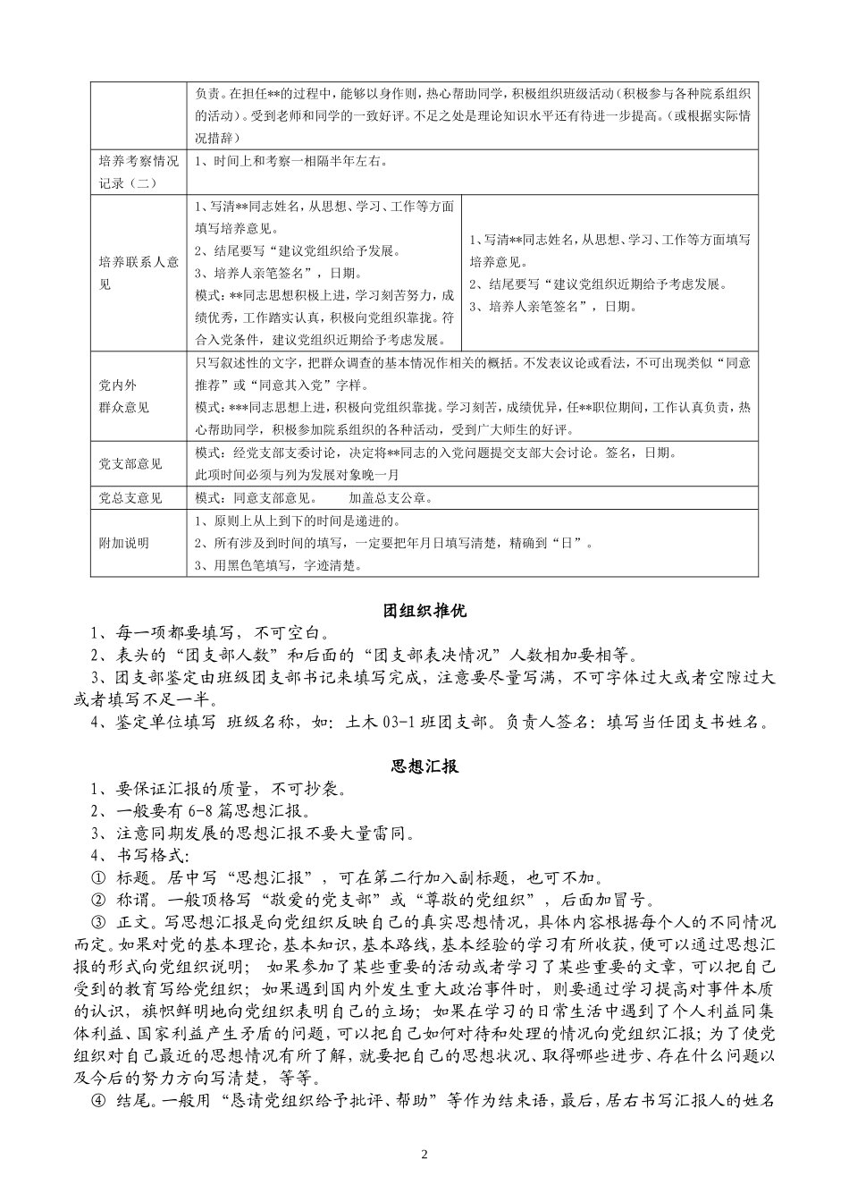 党员材料规范填写_第2页