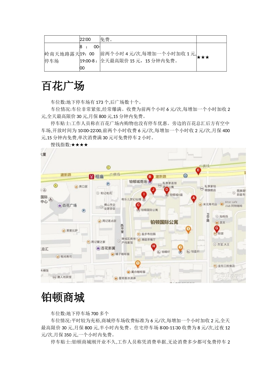 佛山祖庙周边停车全攻略_第2页