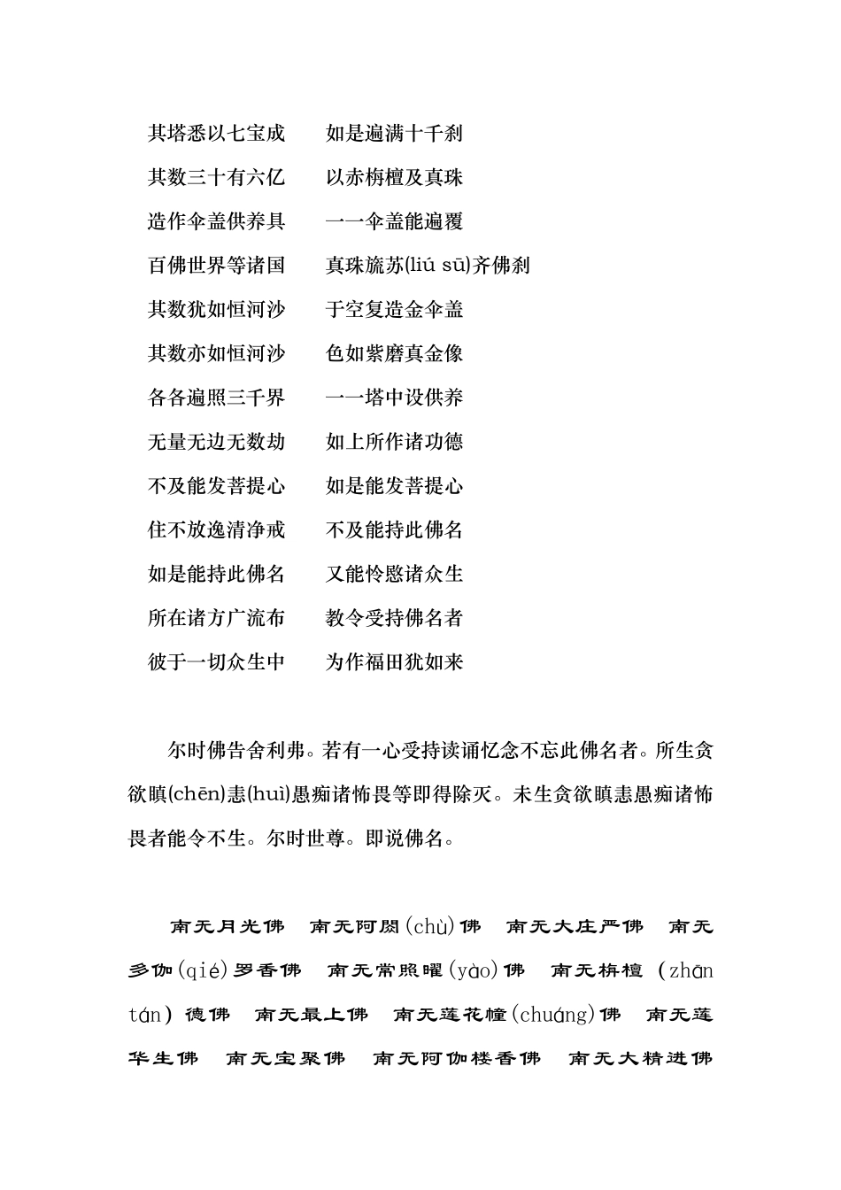 佛说百佛名经-拼音版_第3页