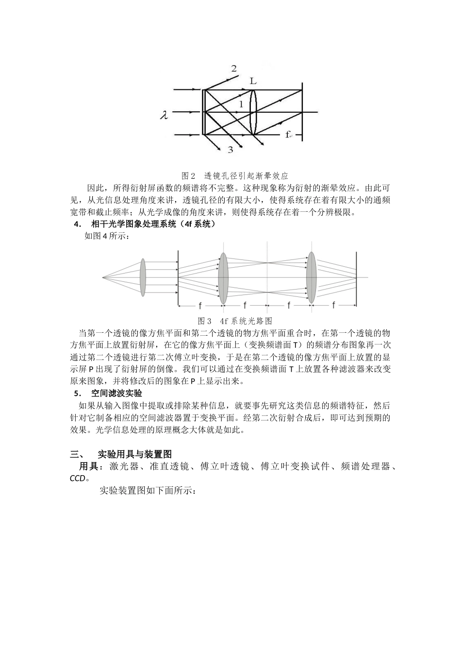 傅里叶变换光学系统-实验报告_第3页