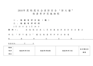 公安部“防火墙”工程考评细则