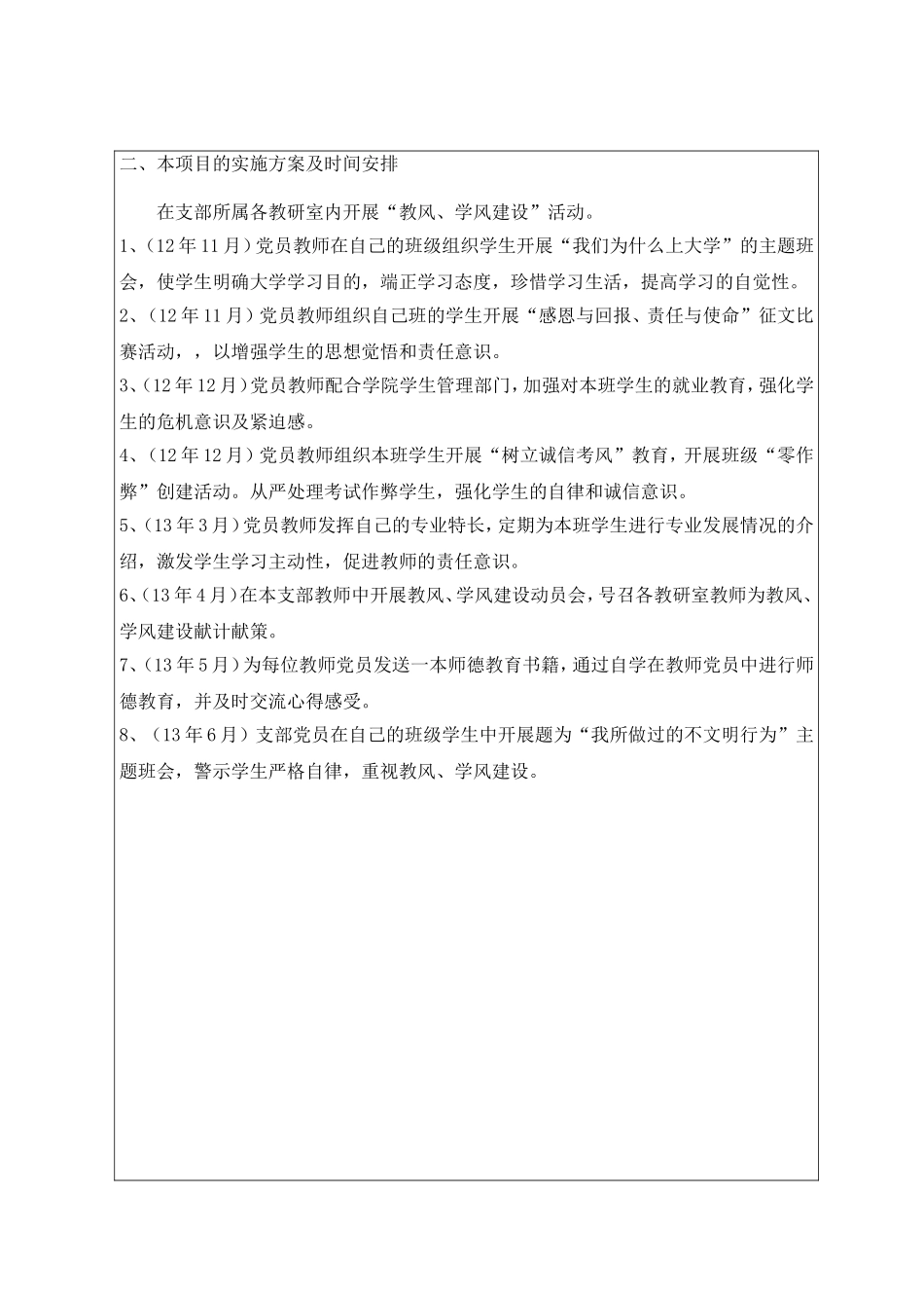 党支部“立项活动”项目申报表_第3页