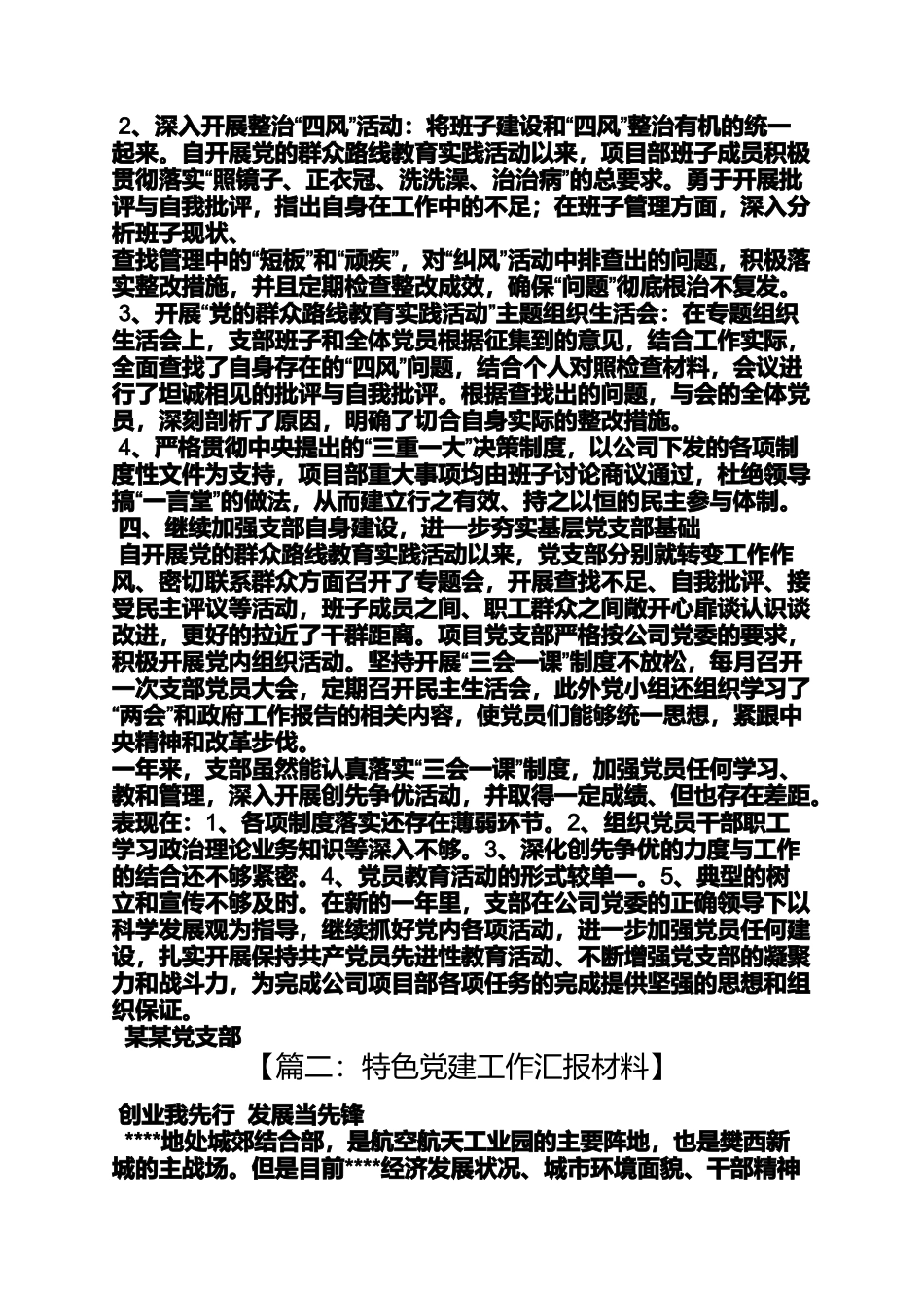 党支部工作汇报标题_第2页
