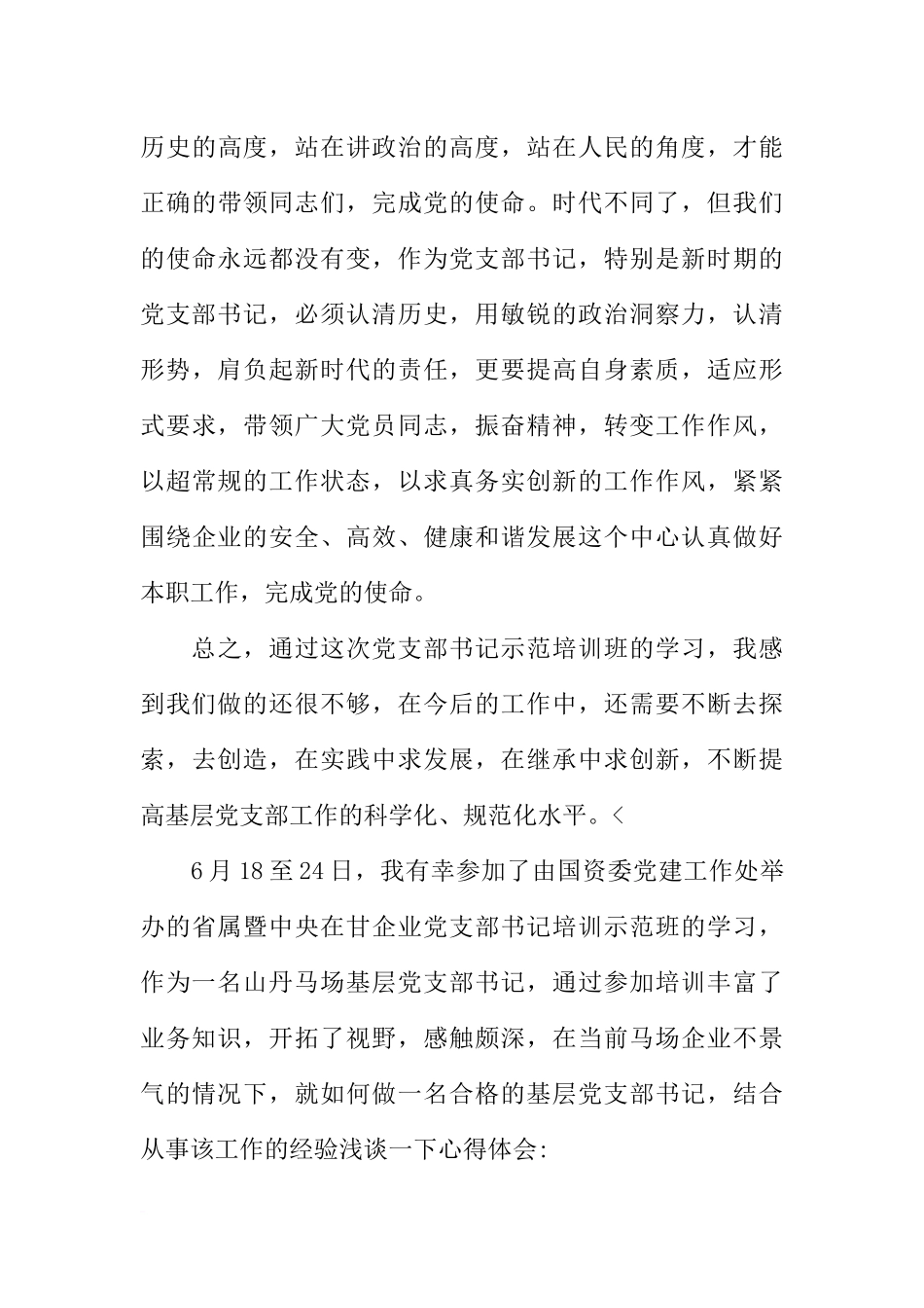 党支部书记培训学习总结三篇_第3页