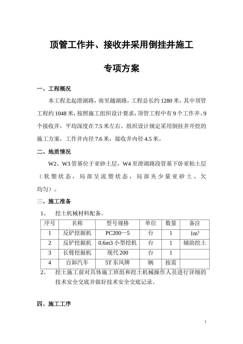 倒挂井专项施工方案_第1页