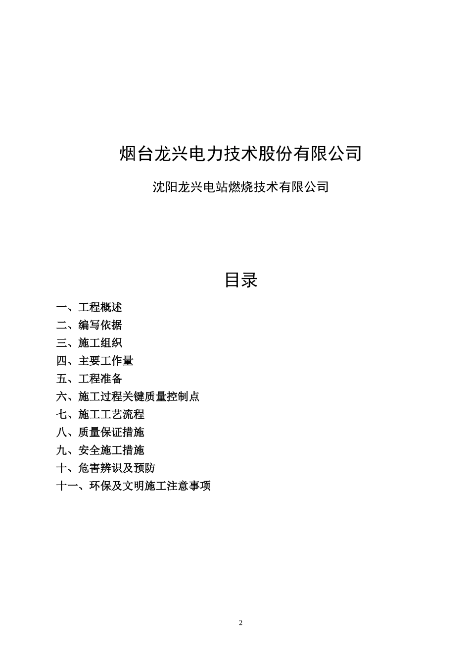 低氮燃烧器改造施工方案_第2页