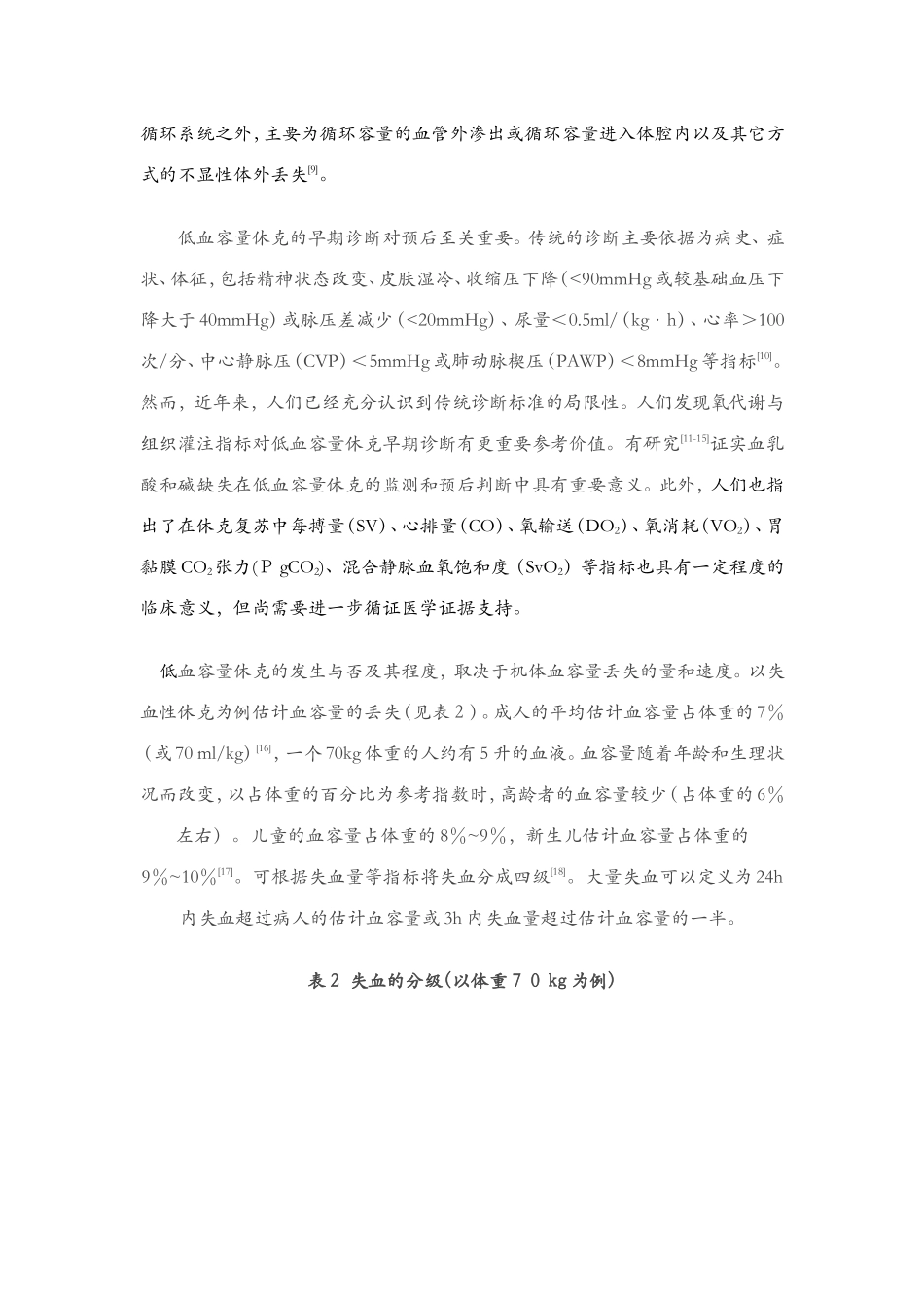低血容量性休克复苏指南-中华医学会_第3页