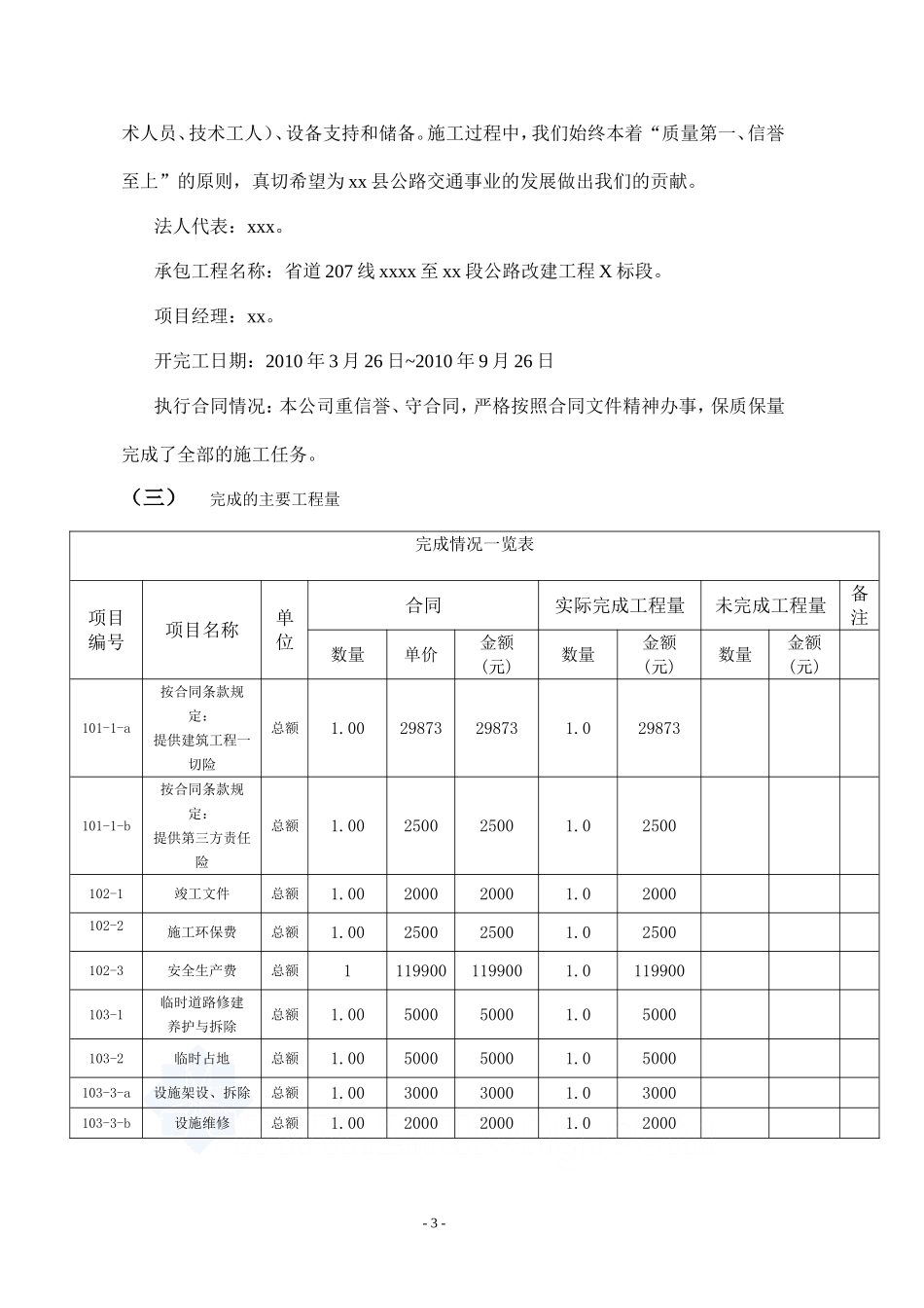 公路工程施工总结范文_第3页