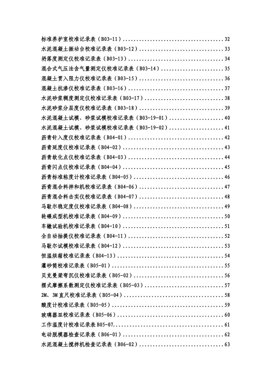 公路工程试验检测仪器设备校准表格_第2页