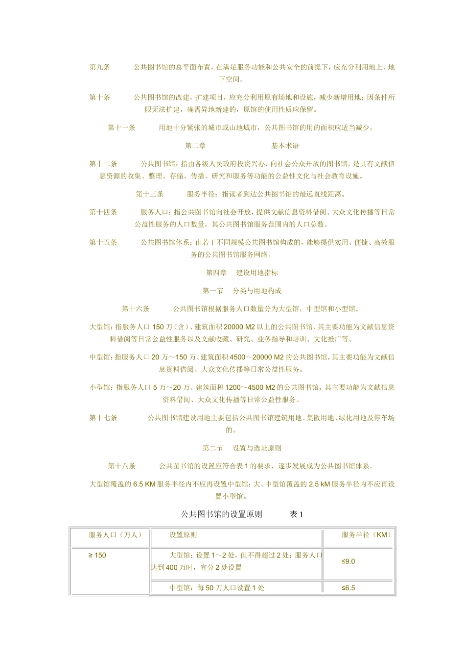 公共图书馆建设用地标准_第2页