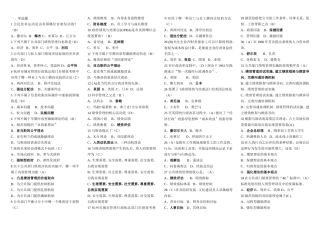 公共组织绩效评估考试打印-复习资料