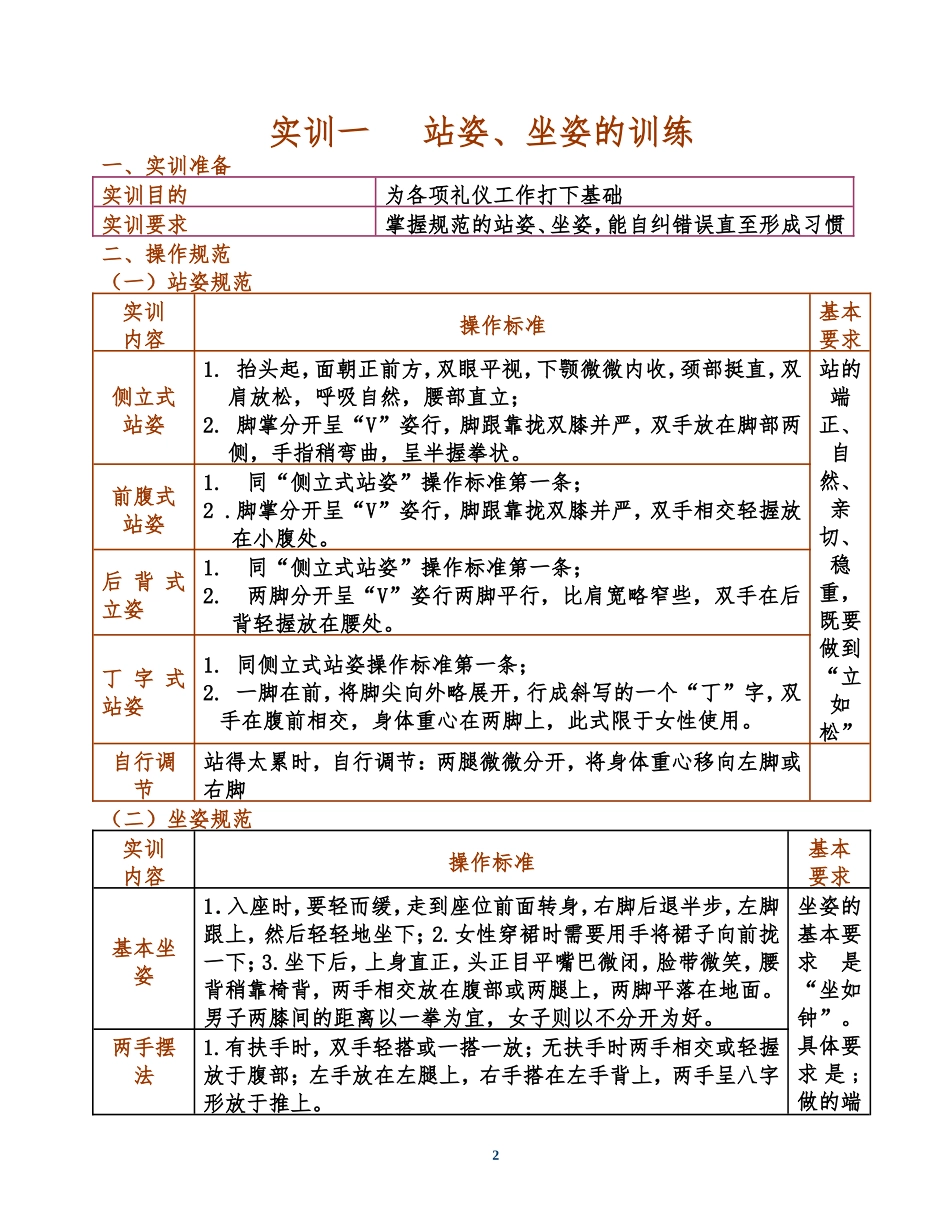 公关礼仪实训指导书._第2页