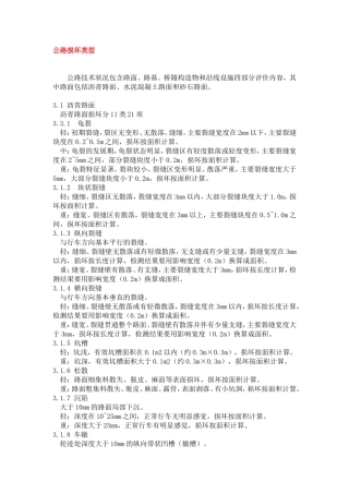 公路损坏类型