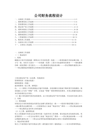 公司财务流程设计