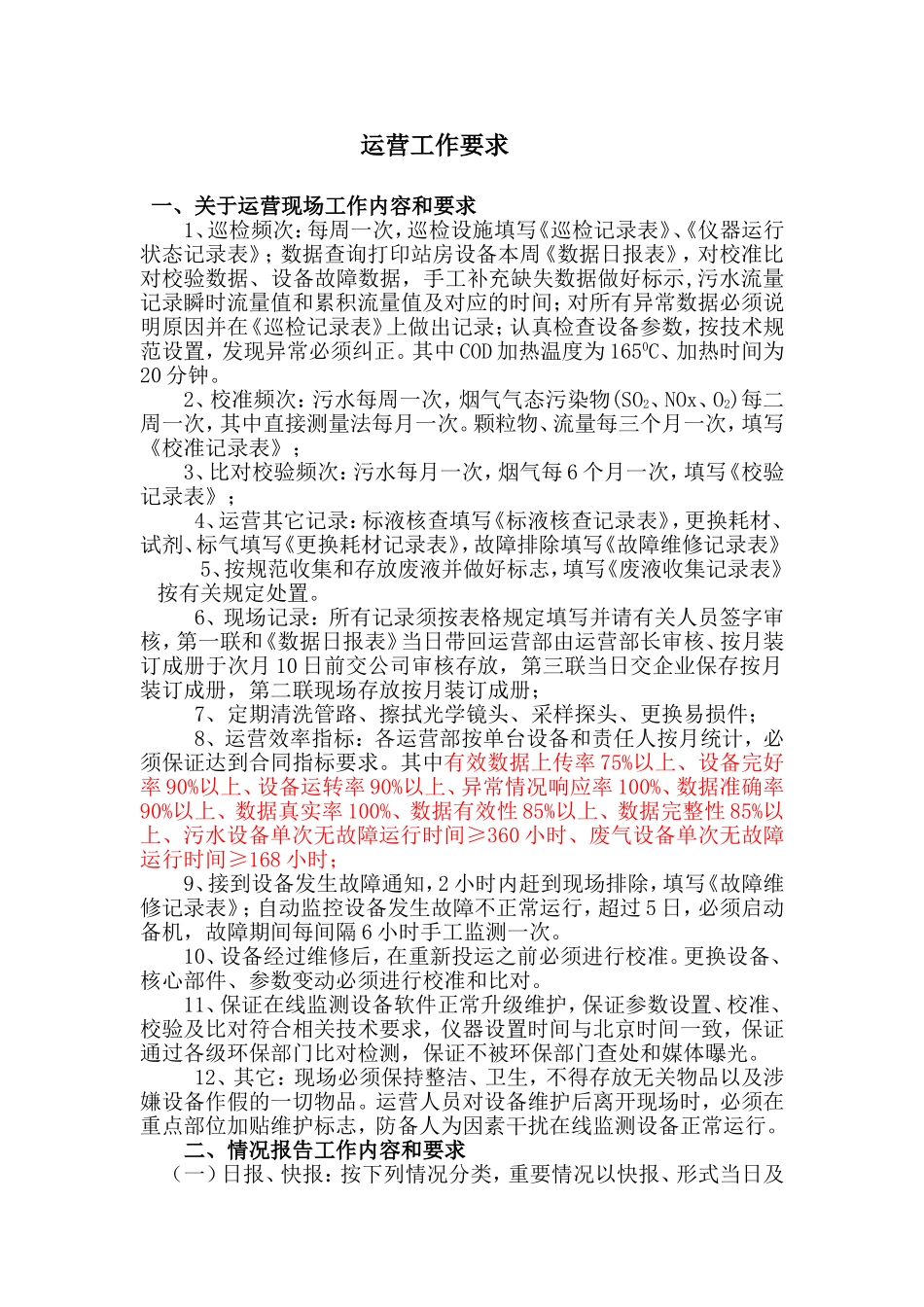 公司环保在线运营要求_第1页