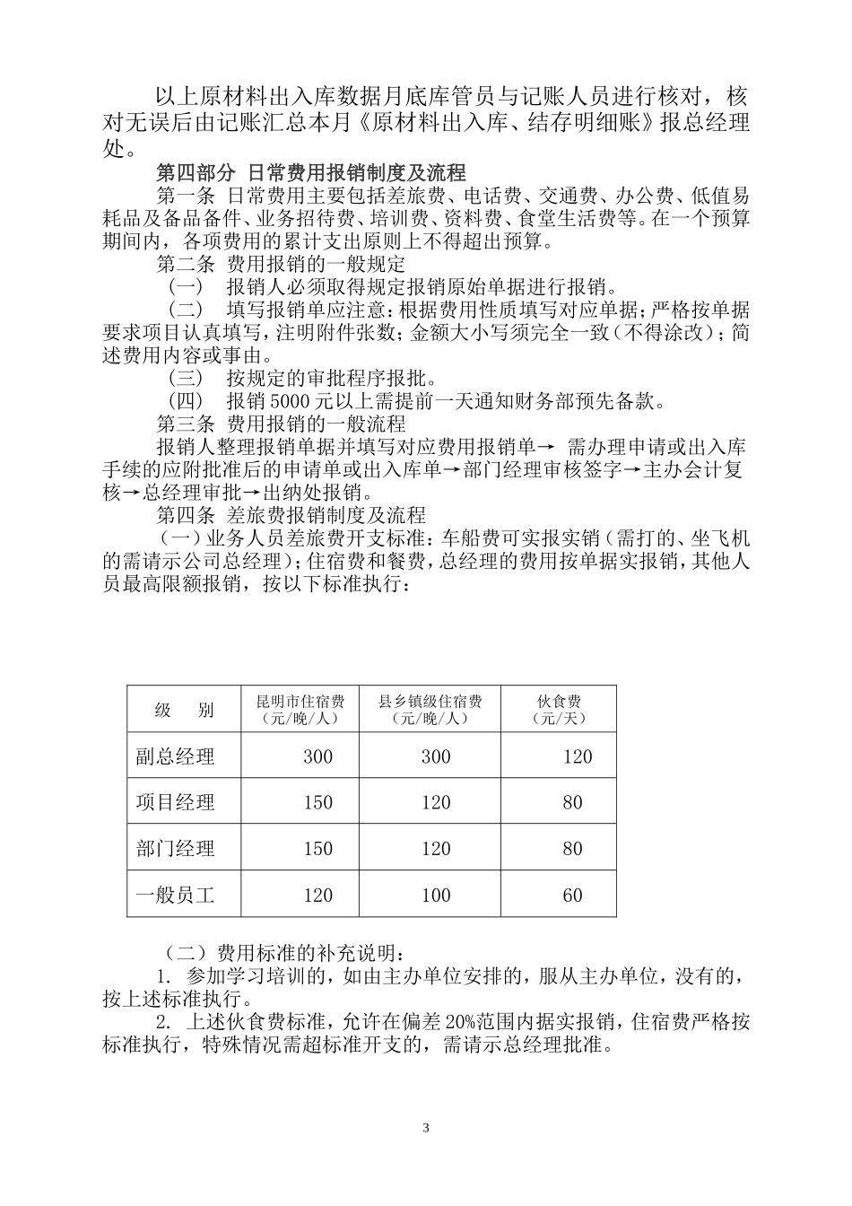 公司差旅费、电话费报销流程制度_第3页