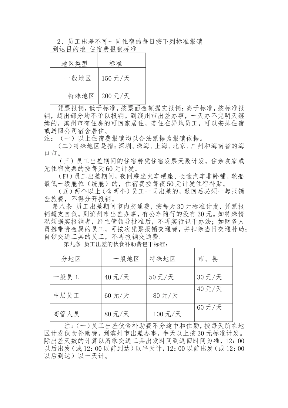 公司差旅费报销规定_第2页