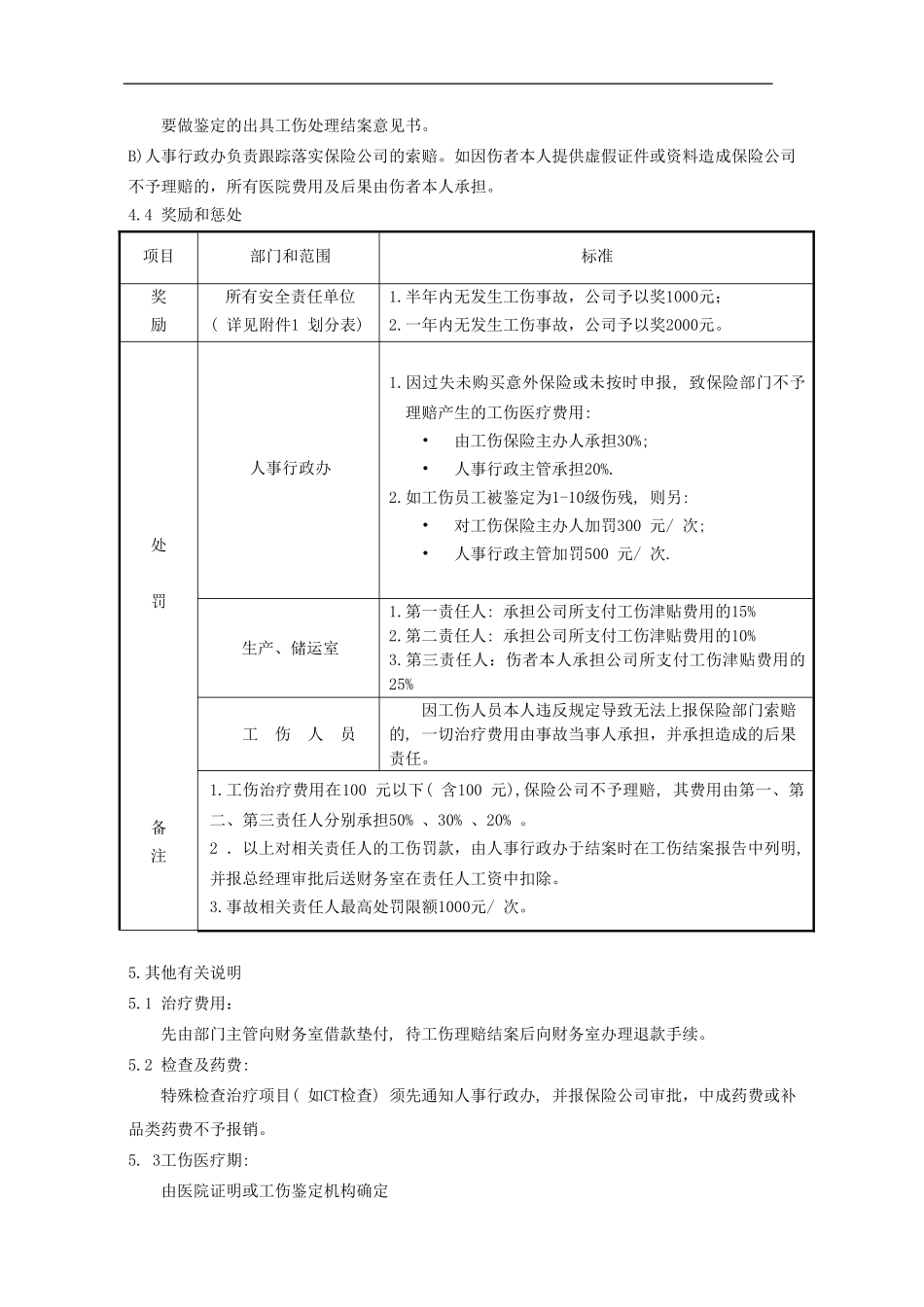公司工伤管理制度范本(含表格)_第2页