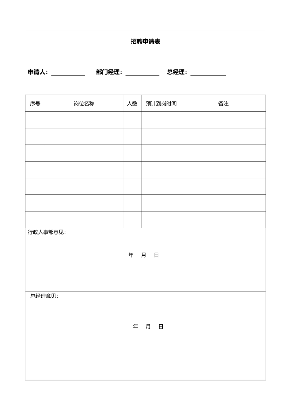 公司HR常用表格_第1页