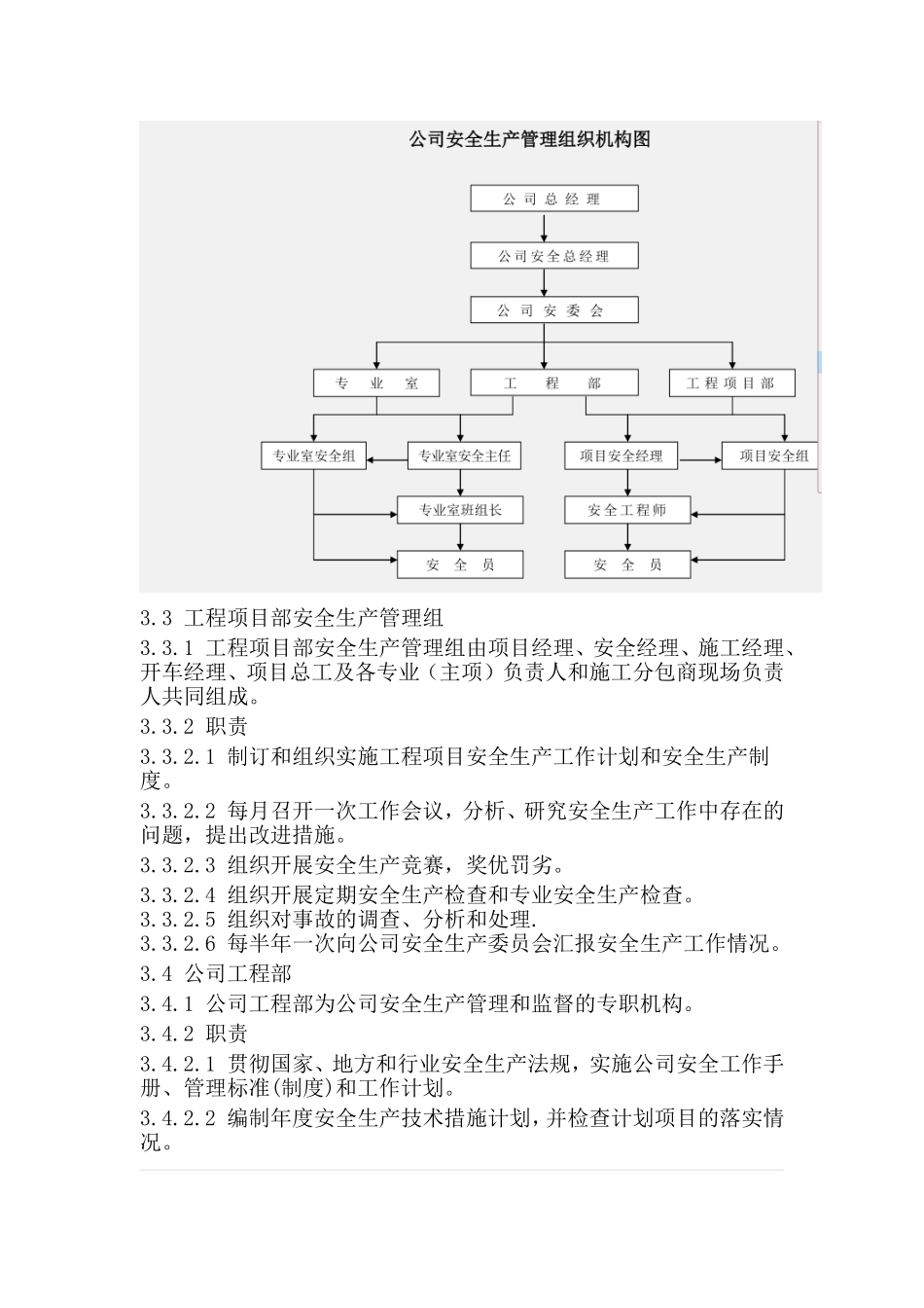 公司安全生产管理机构与职责_第3页