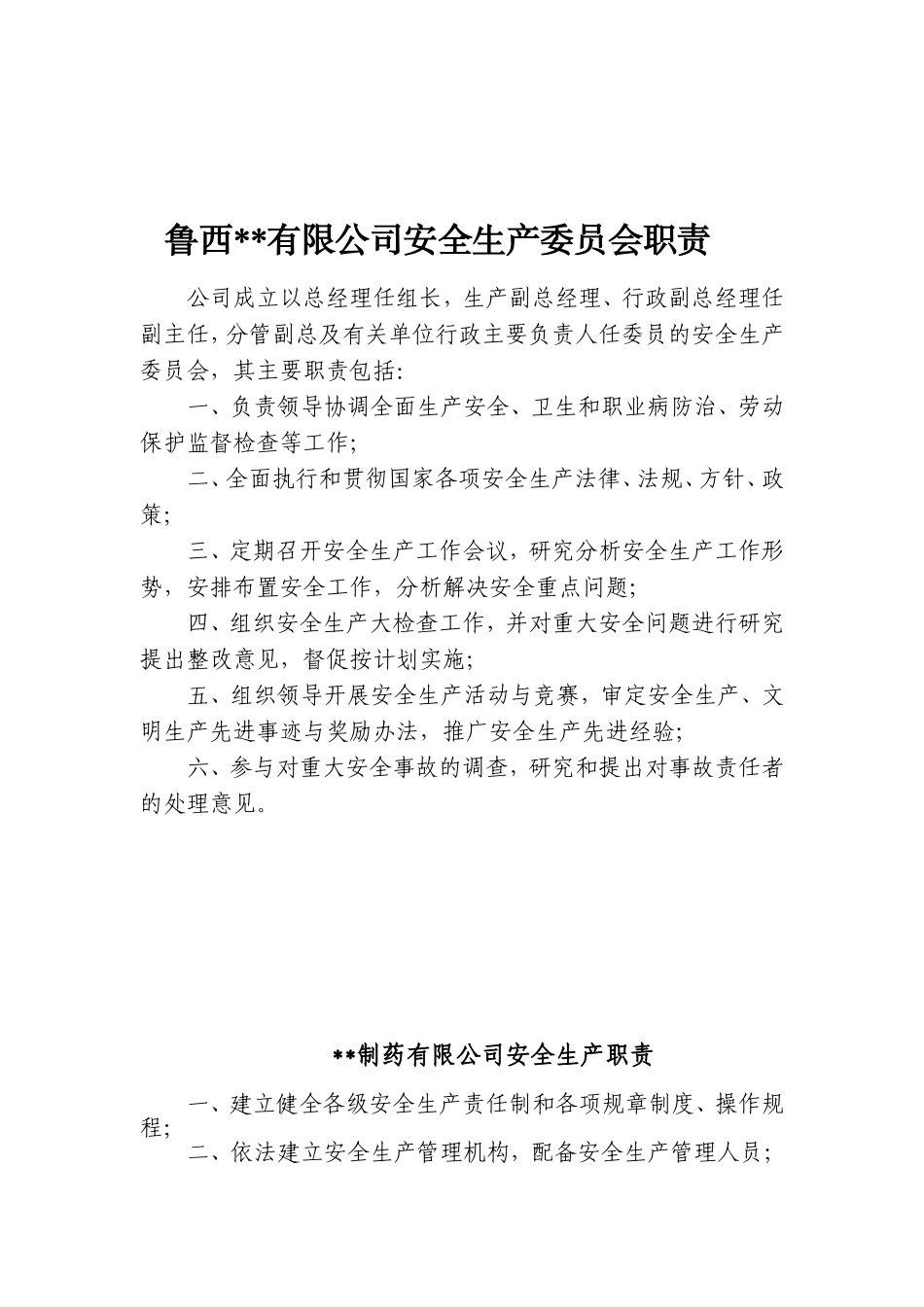 公司安全生产委员会职责_第3页