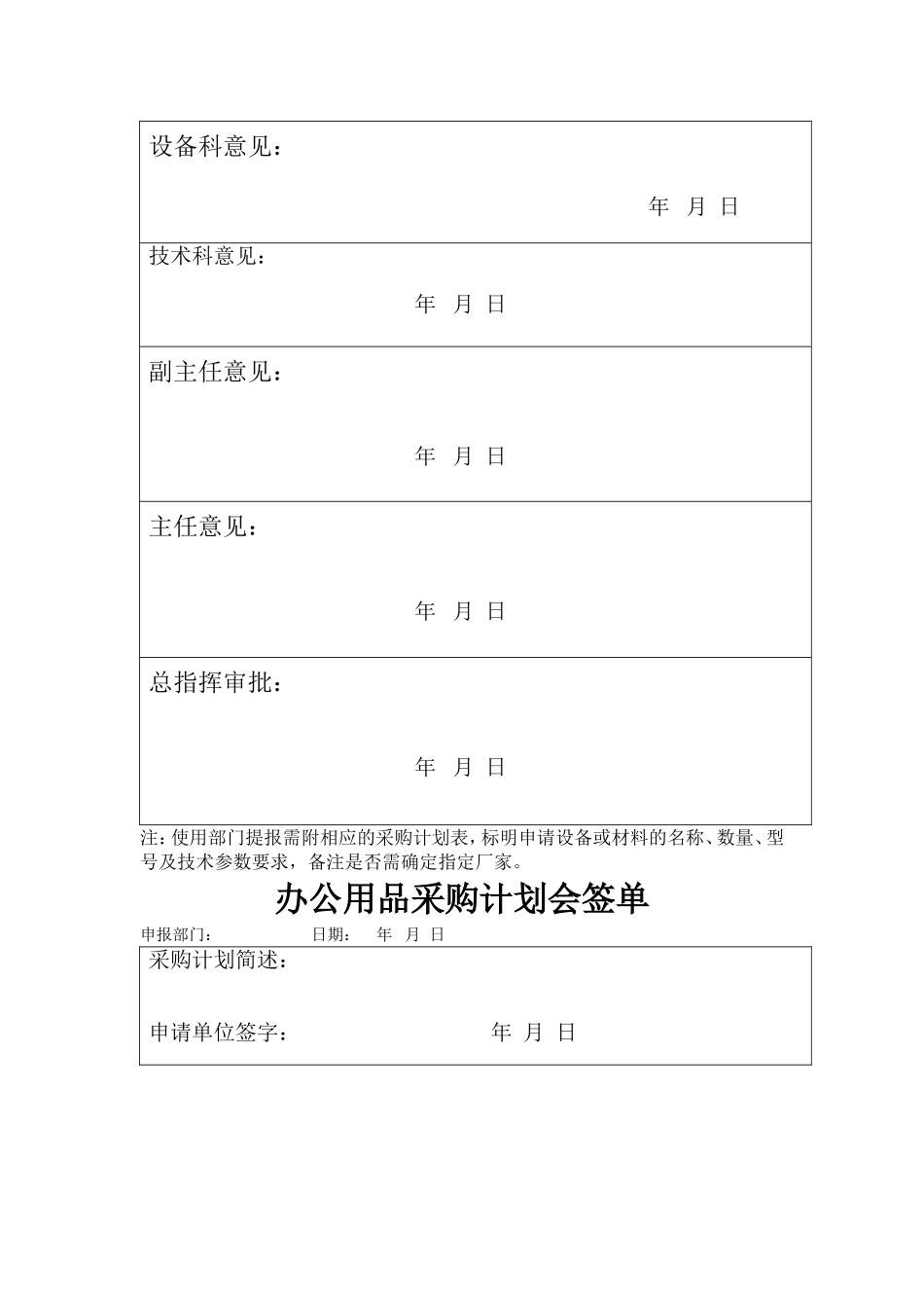 公司管理流程审批表格_第3页