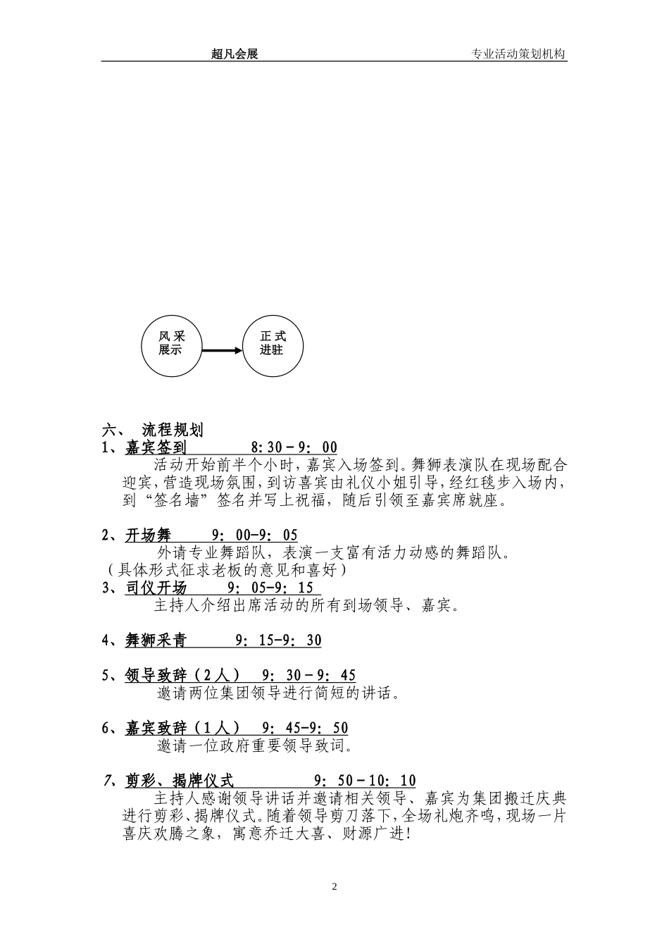 公司搬迁庆典方案_第2页