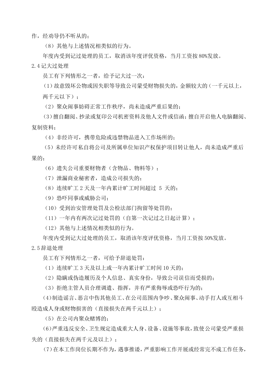 公司管理制度大纲-奖励与处罚管理办法_第3页