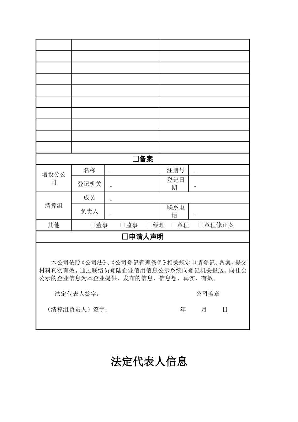 公司登记所需资料_第2页