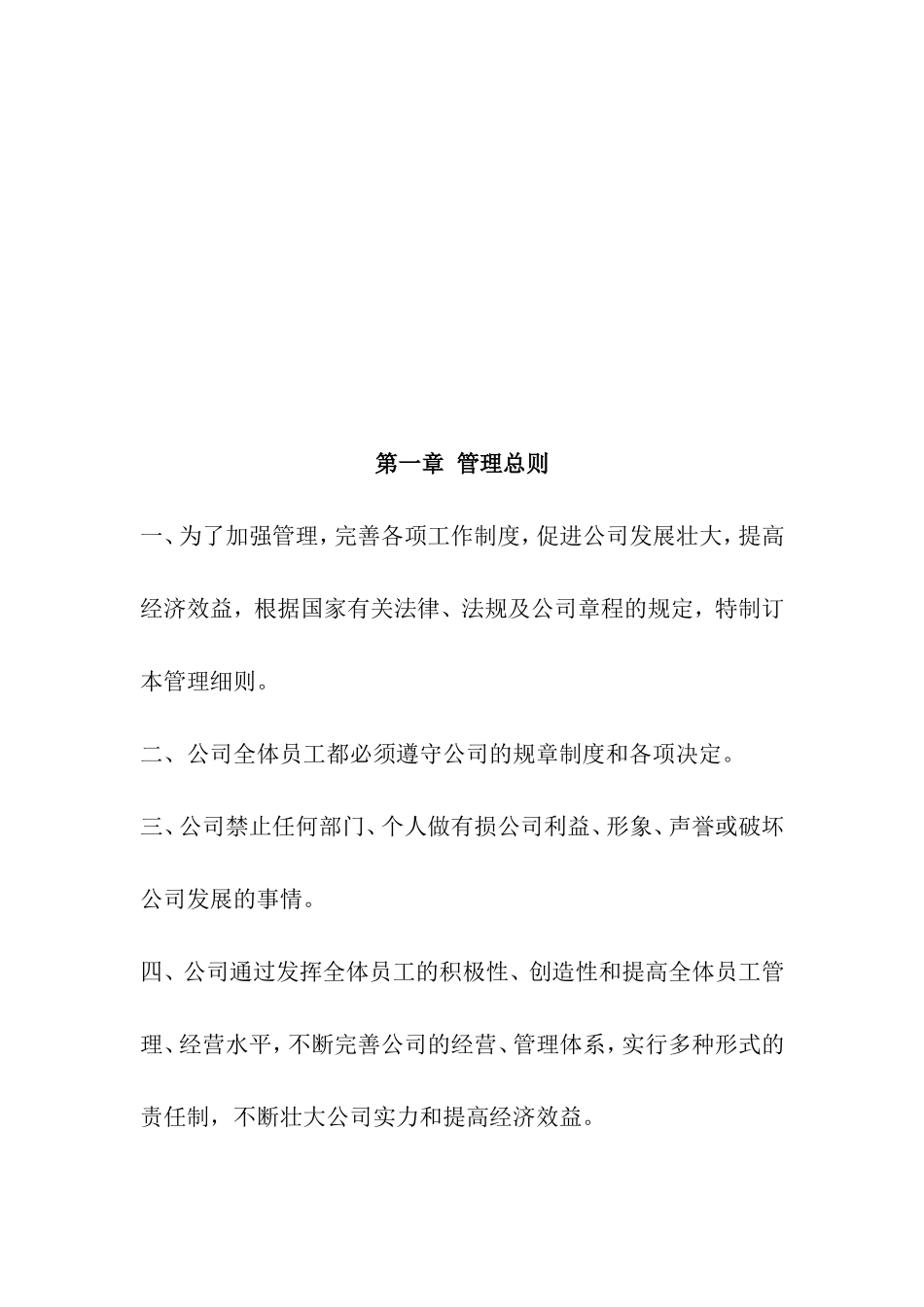 公司规章制度总章_第3页