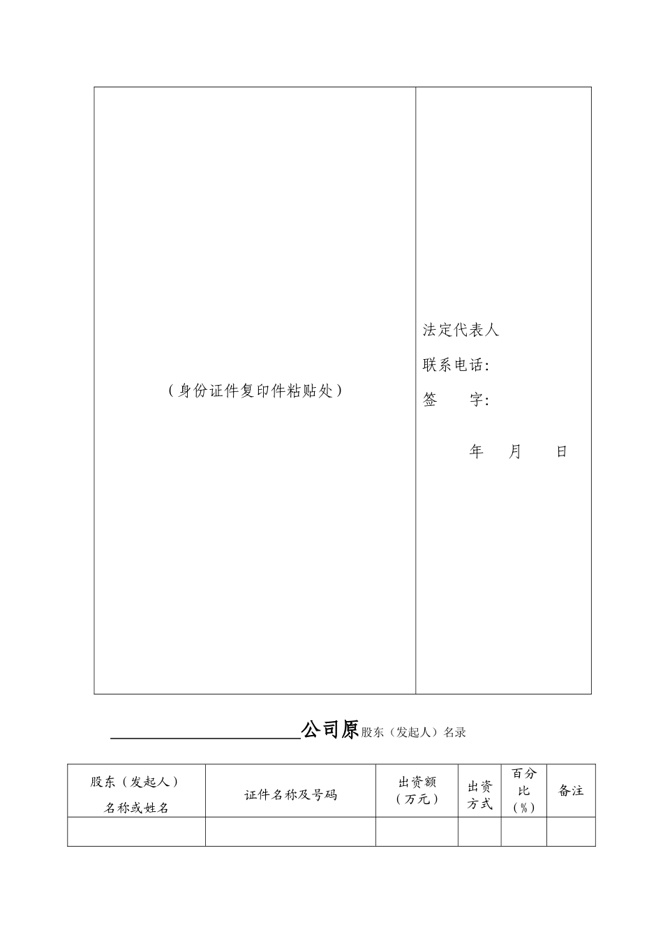 公司变更登记申请书_第3页