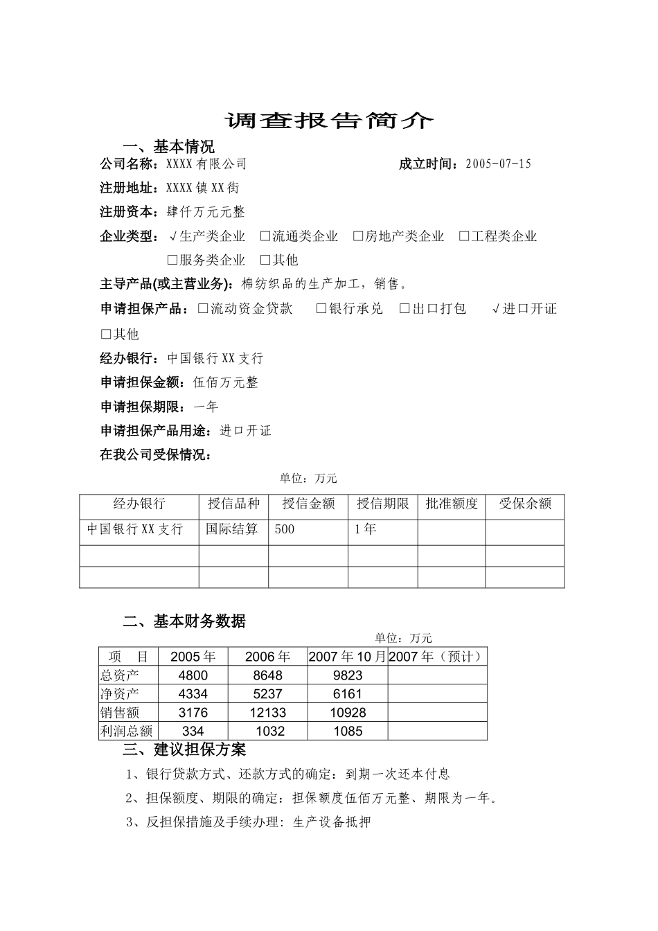 公司类担保调查报告-财务分析、担保业务考察重点和撰写要点_第3页
