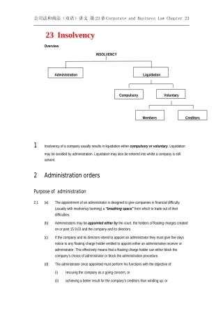 公司法和商法(双语)讲义-第23章Corporate-and-Business-Law-Chapter-23
