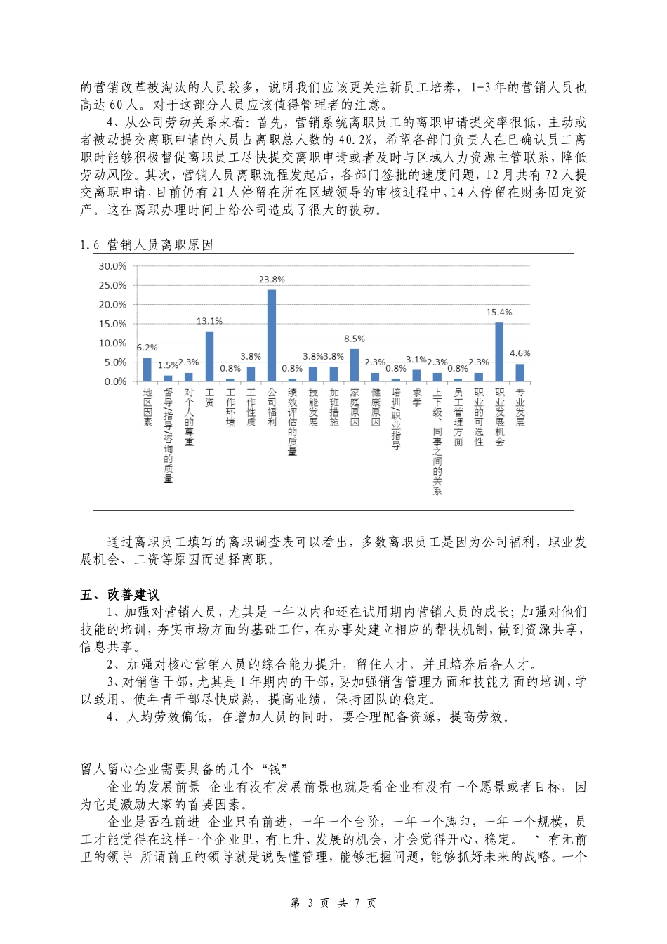 公司离职率分析报告以及解决方案(公开)_第3页