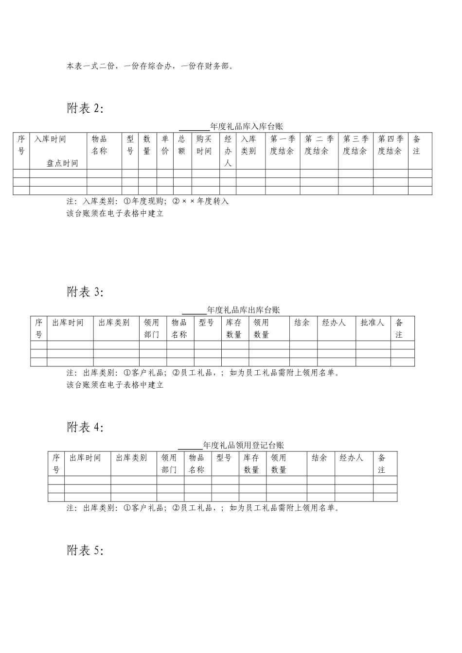 公司礼品管理办法_第3页