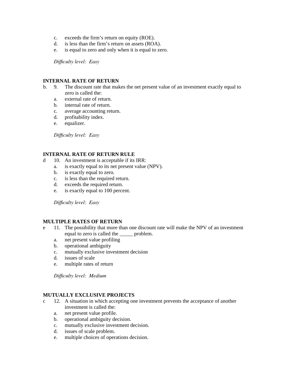 公司理财(英文版)题库7_第3页