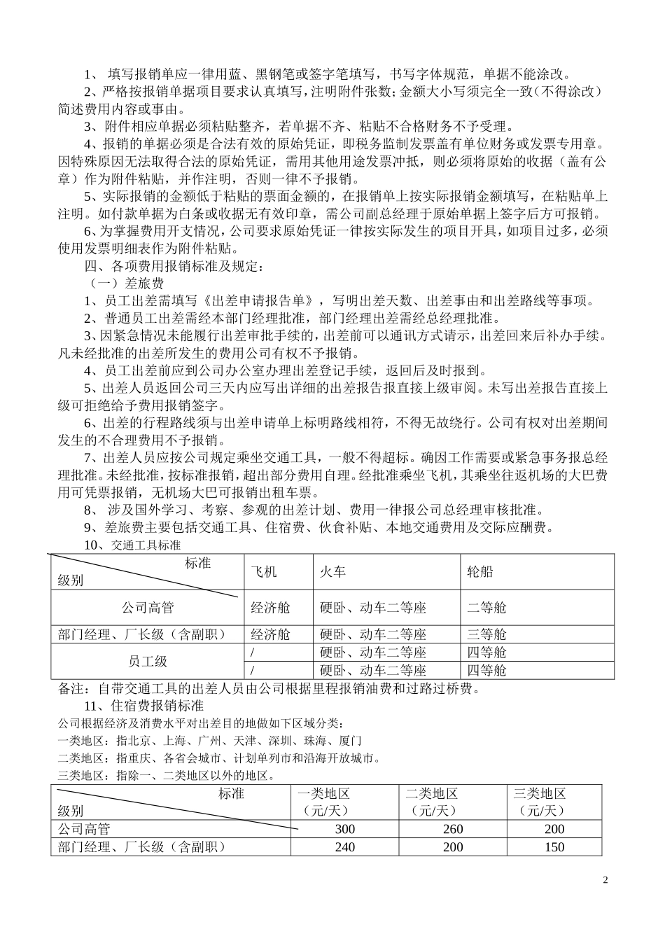 公司财务报销管理制度_第2页