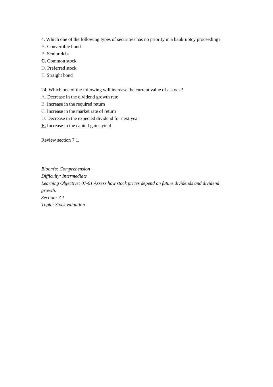 公司理财期末789选择题_第3页