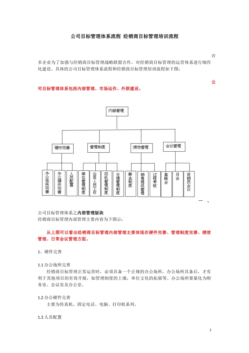 公司目标管理体系流程-经销商目标管理培训流程_第1页