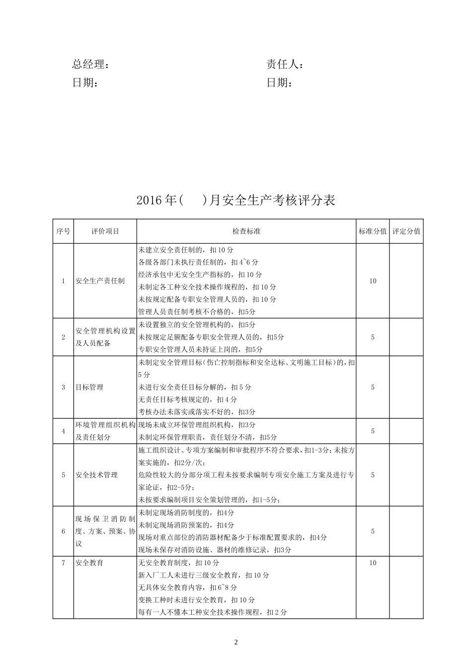 公司与项目部签订安全生产责任书_第3页