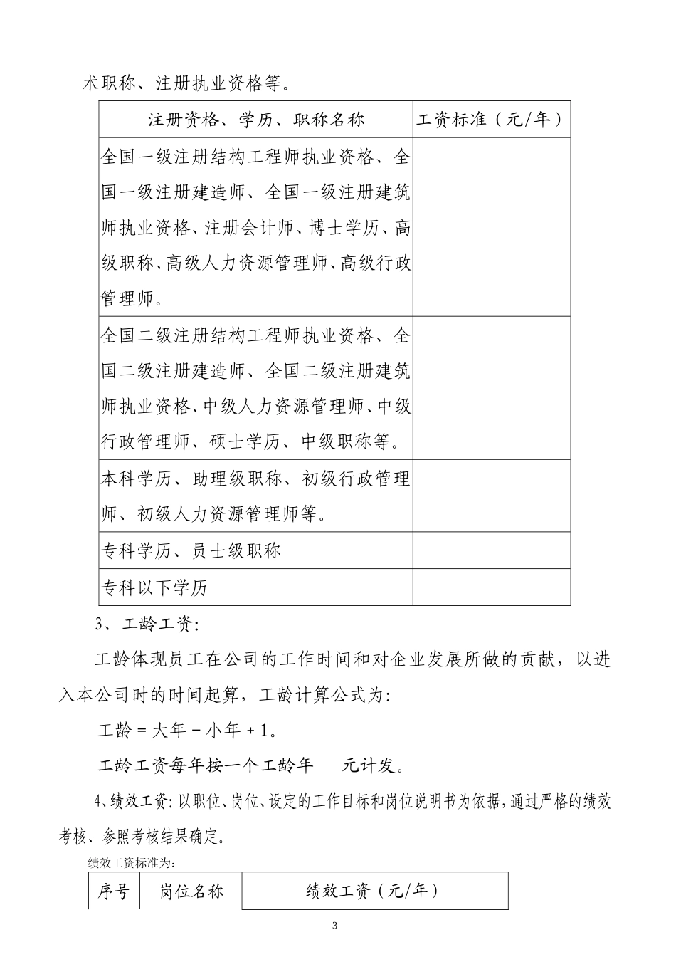公司员工工资定级管理制度_第3页