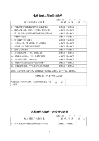 公司装饰施工验收单(同名23256)