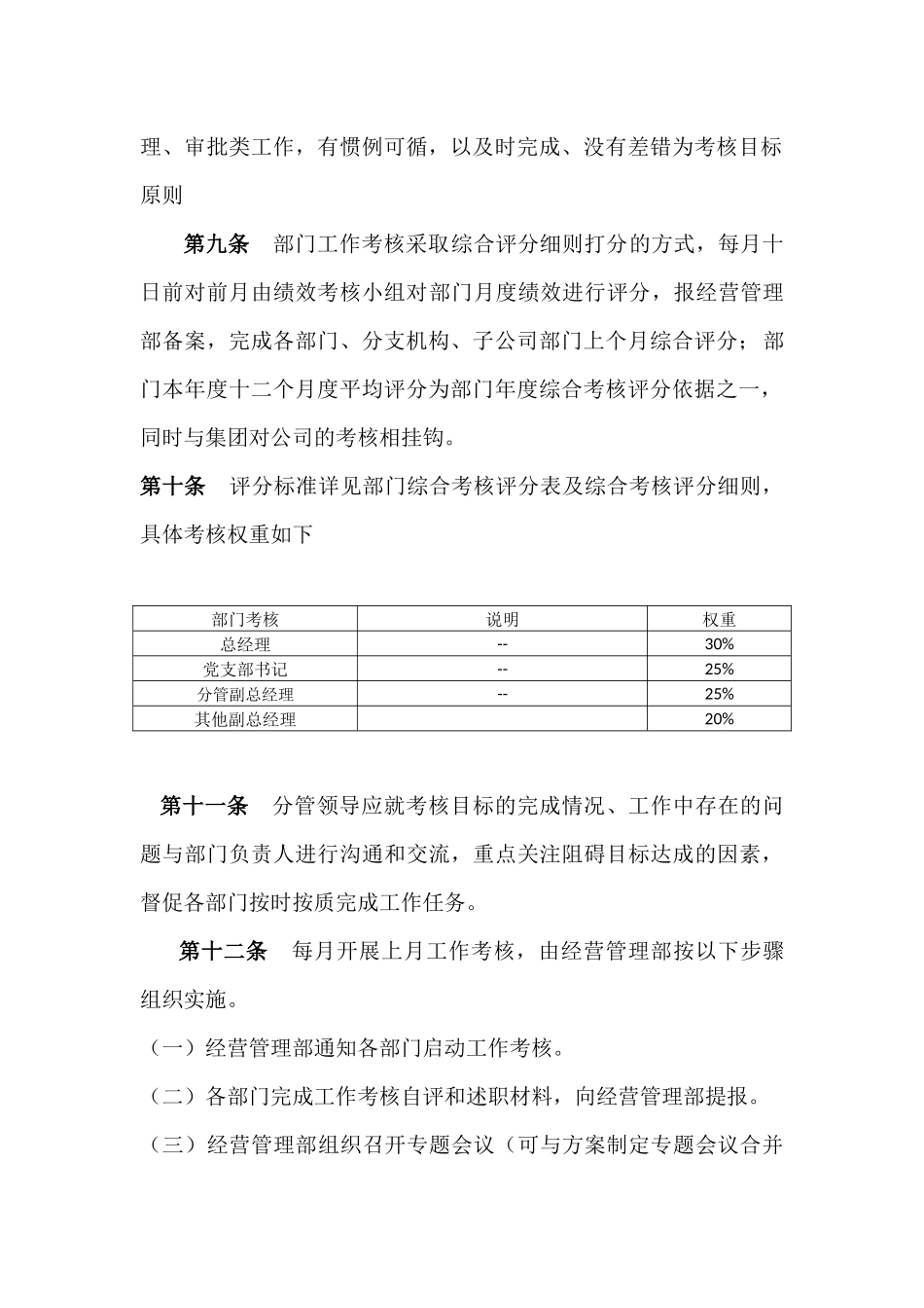 公司员工绩效考核管理制度(试行版)_第3页
