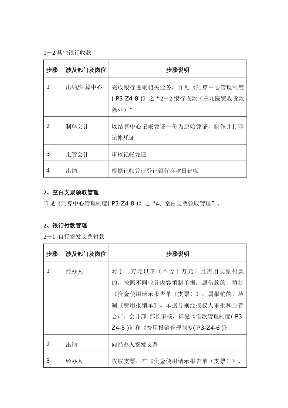 公司资金内部控制制度-第四章-管理制度-银行存款管理制度(-P3-Z4-3-)_第2页