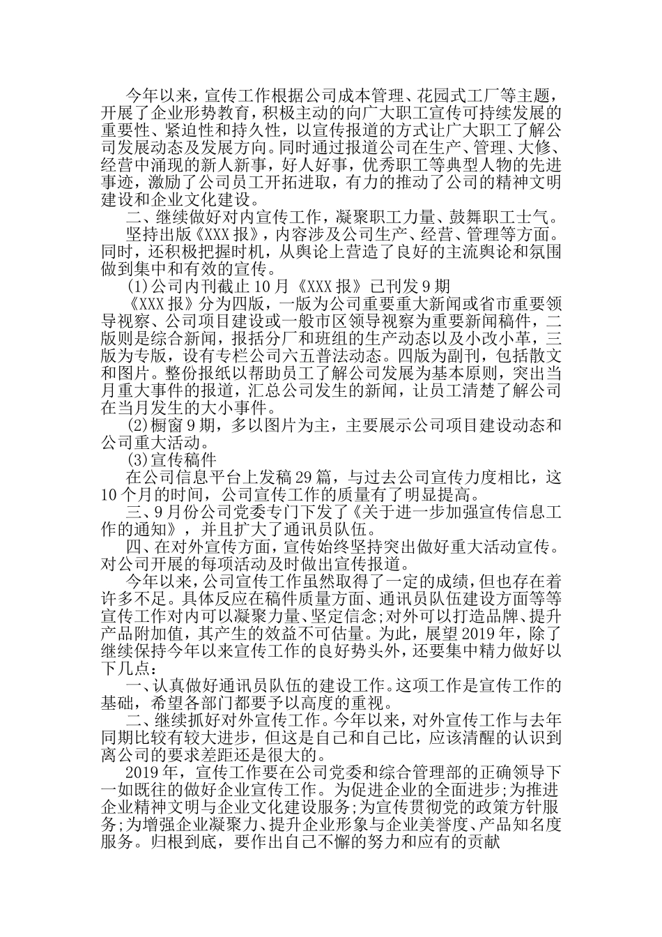 公司年度工作总结模板-2019年范文_第2页